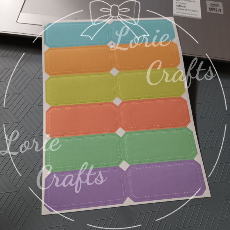 

Sticker Label Keuangan Kiss Cut Warna Warni Polos isi 5 lembar