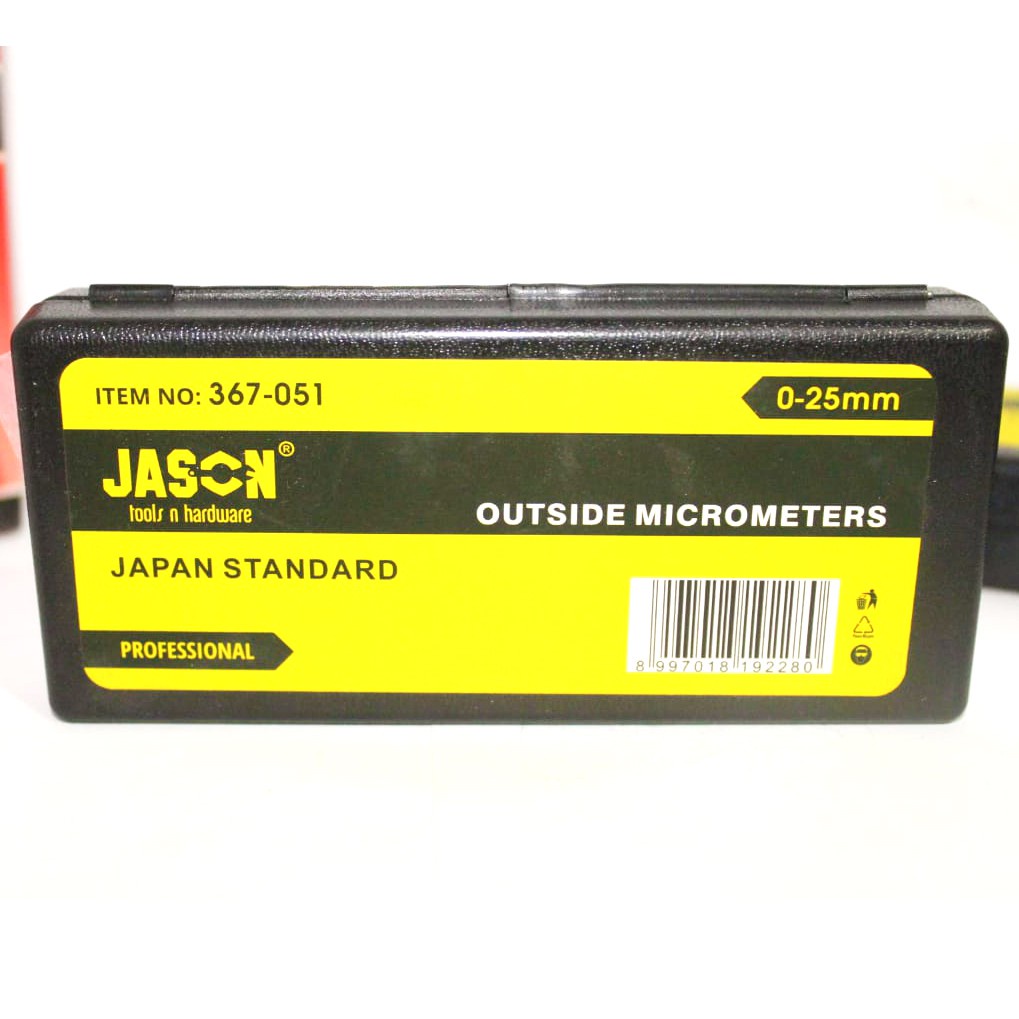 MICROMETER 0-25mm (367-051) 25-50mm JASON (367-052) &amp; 75-100mm JASON (367-054)