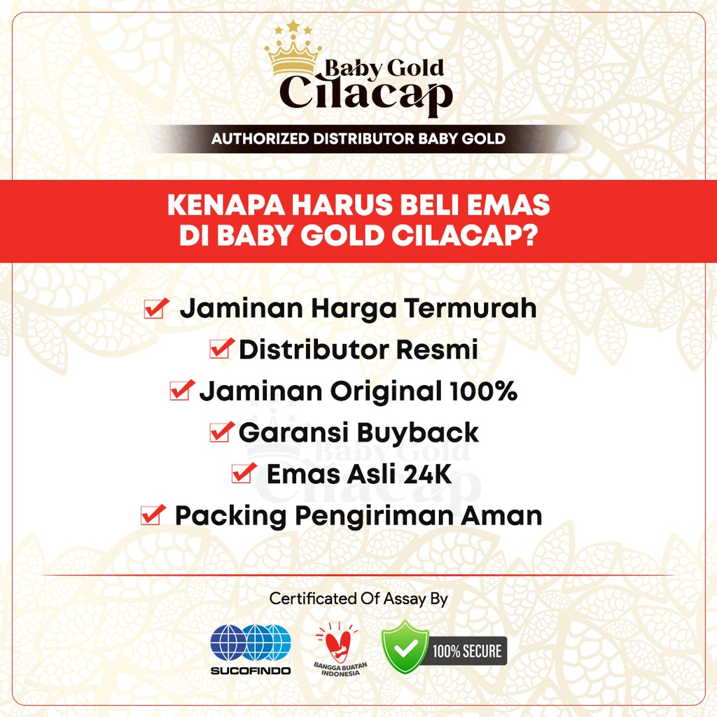 Baby Gold Minigram Logam Mulia 0,001 Gram Emas Mini Murni 24 Karat