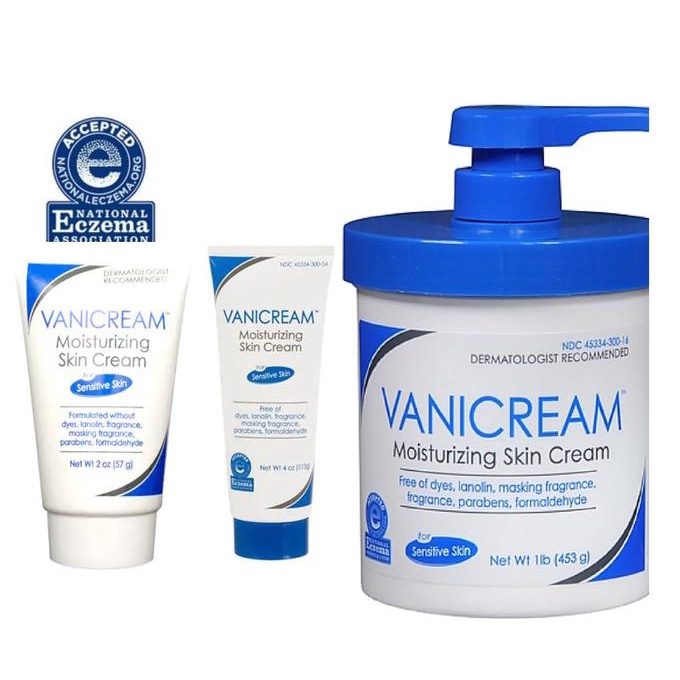 (BISA COD) Vanicream Moisturizing Skin Cream for Sensitive Eczema Psoriasis Itchy