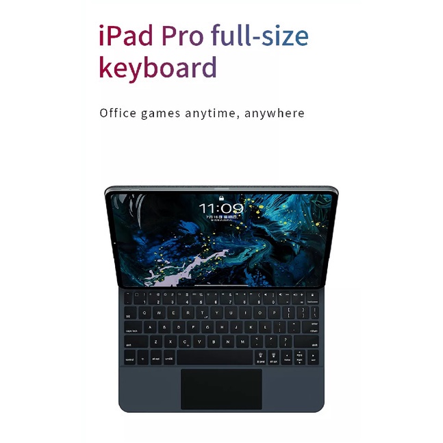 WIWU Magic Keyboard Magnetic Designed for iPad Air 10.9 - iPad Pro 11