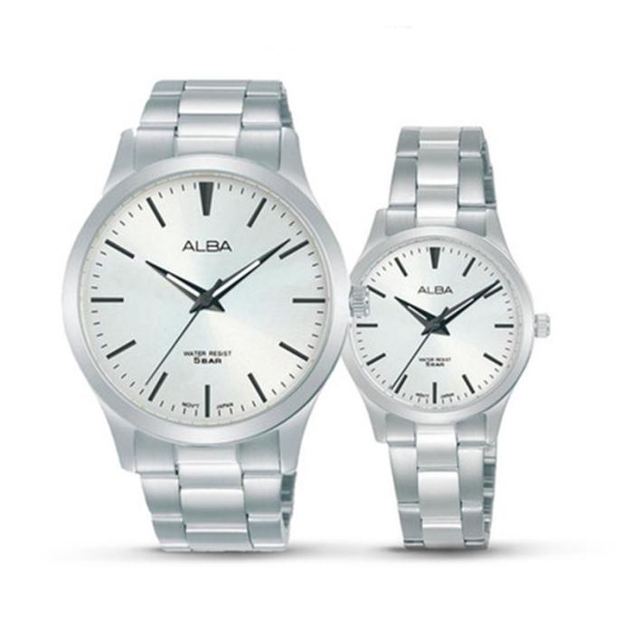 JAM TANGAN COUPLE ORIGINAL PASANGAN ALBA ARSY95 and ALBA ARSZ11 ST