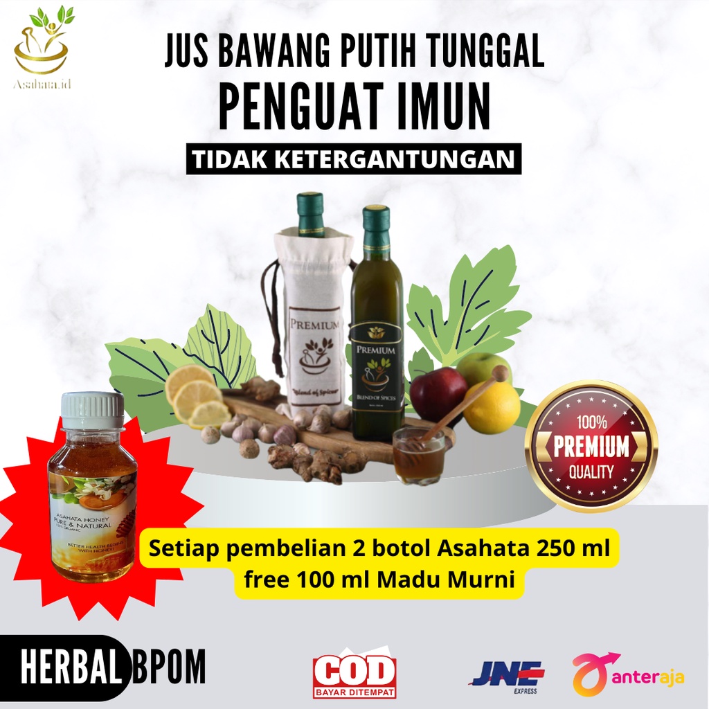 

Jus Bawang Putih Tunggal Meningkatkan Imunitas Tubuh Segar Berkhasiat - Asahata Original