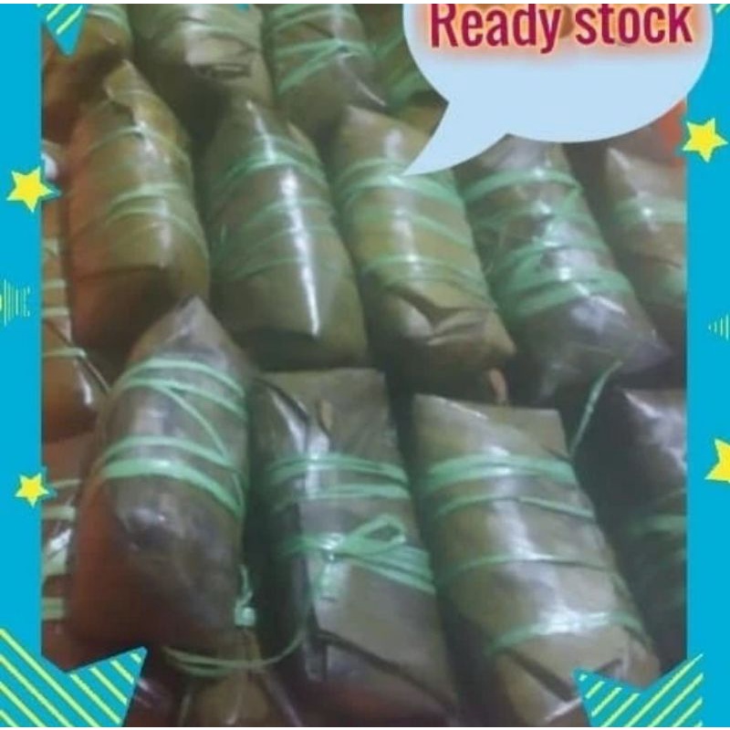 

lontong isi daging wortel kentang