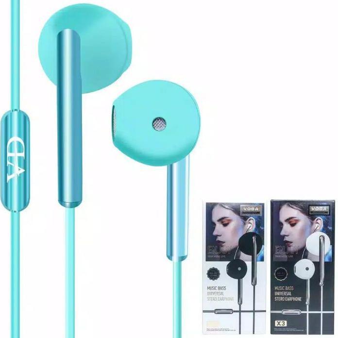 COD  2.2 Handsfree Earphone Handset VODA X3 Super Bass [KODE 6]