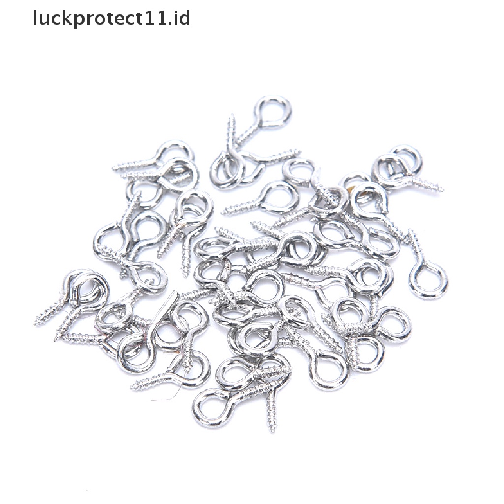 /Fashion Hot// Fashion// 150pcs Gantungan Kunci Dengan Rantai Split Jump Rings with Screw Eye Pins DIY Keychain.