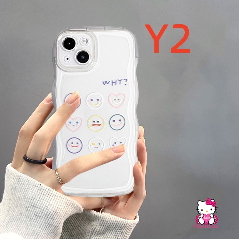 Casing Couple Vivo Y36 Y17 Y35 Y15s Y16 Y20 Y22 Y02s V20 Y21 V21 V25E V25 Y75 Y12 Y12s Y22s Y12i Y21s Y11 Y33s Y15 Y15A Y91 Y30 Y50 Y91C Y93 Kartun Ekspresi Lucu Soft TPU Case