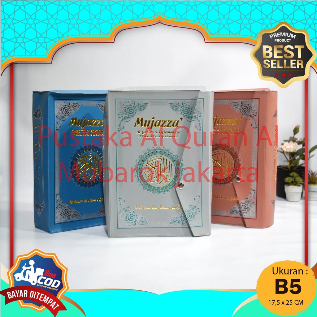 Al Quran Perjuz Cover Kalp (2 Warna & Ayat Pojok Bergaris) Mujazza Alquran Per Satu Juz Al Quran Uku