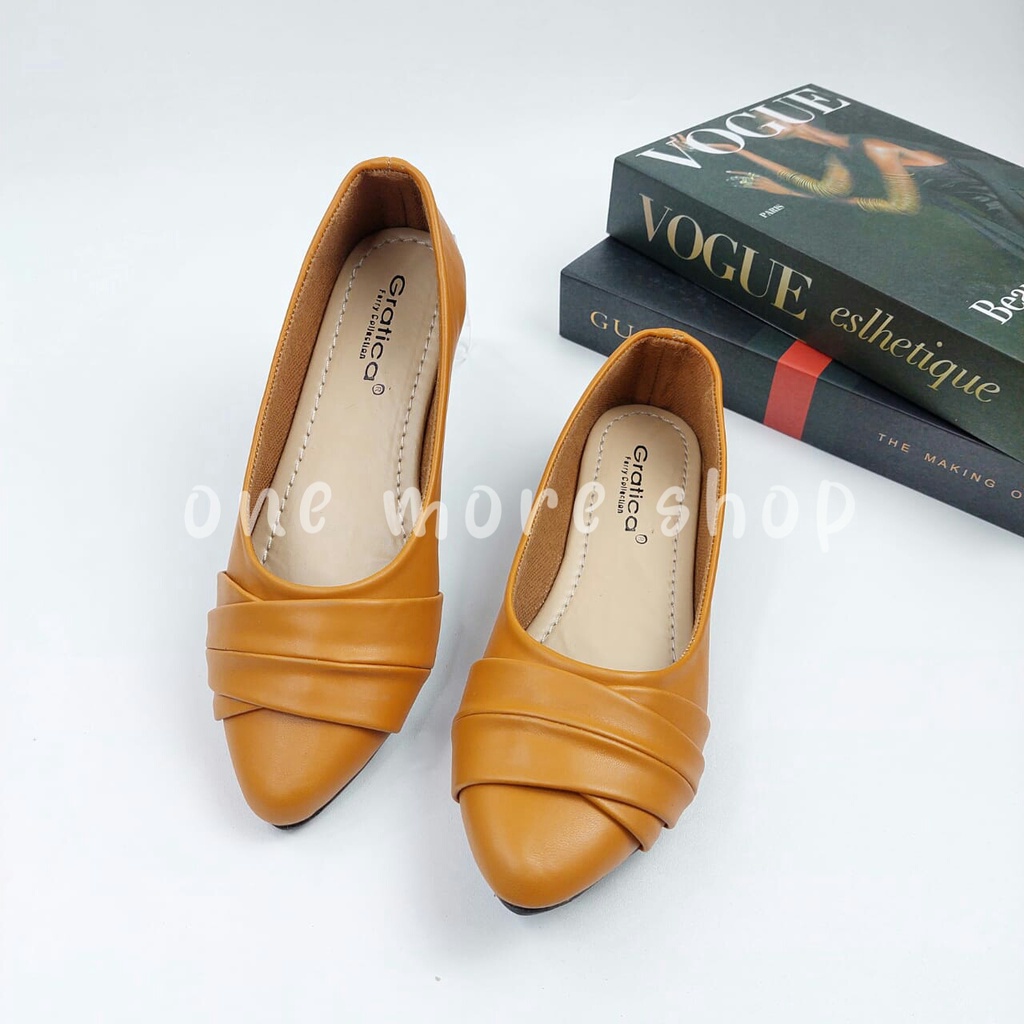 Gratica Sepatu Flatshoes Wanita Sol Karet AW042