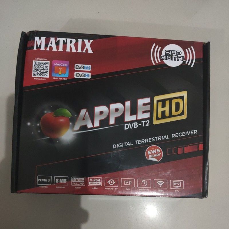 Matrix apple HD DVB T2 STB Set Top Box Digital TV