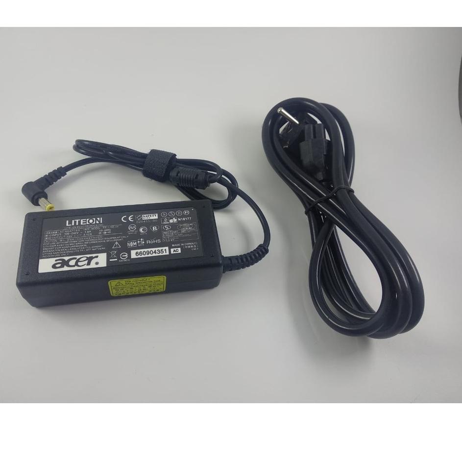 Chekout ACER ASLI ORI Original CAS AN CASAN Adaptor Charger Laptop Aspire 19v 3.42A Kepala Kuning (5