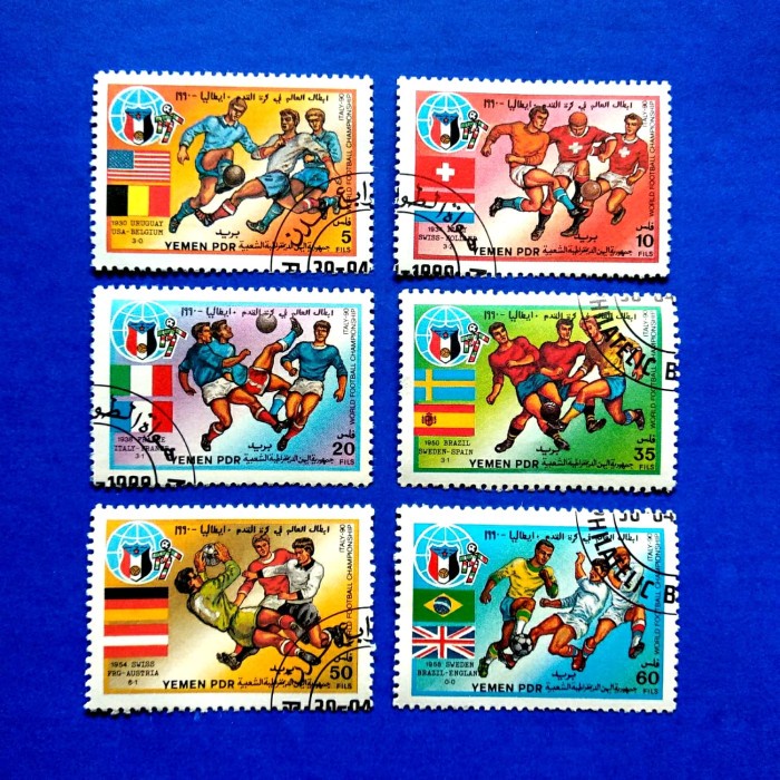 

✨NEW✨ - Perangko/prangko Yemen Worldcup'90 Italy
