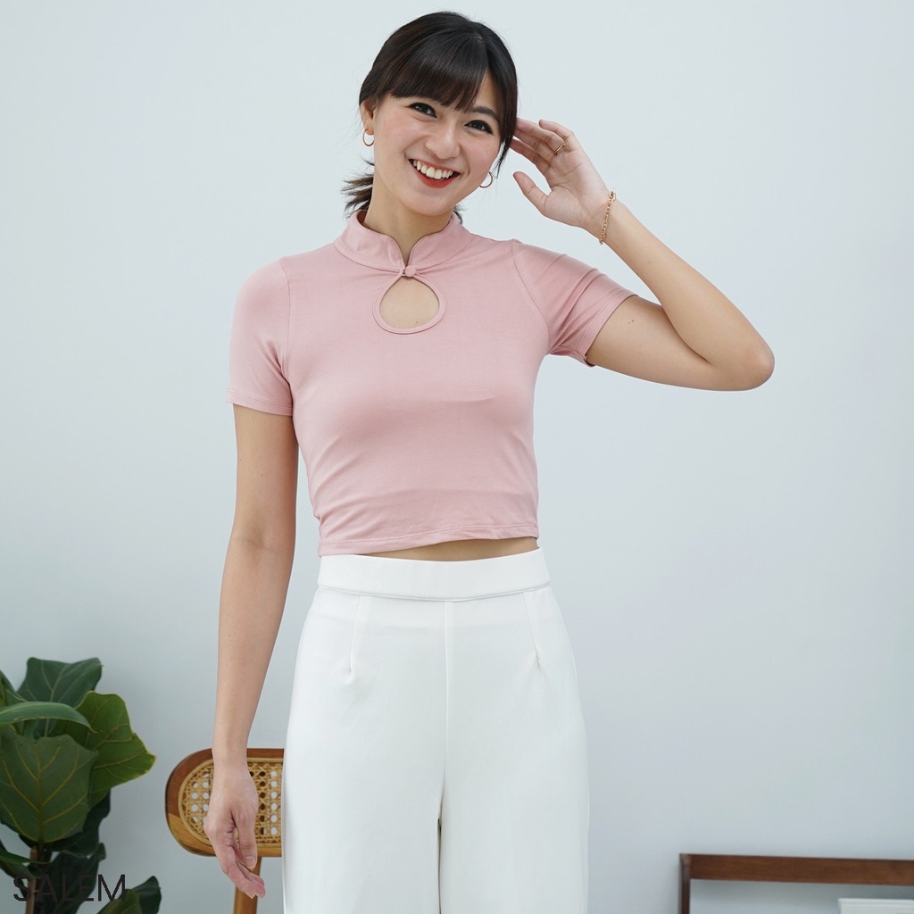 Atasan Rayon Spandex Hyuci Blouse Top Wanita