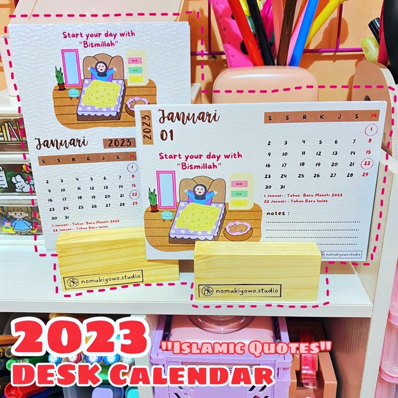 

Kalender 2023 || Desk Calendar || Kalender Aesthetic