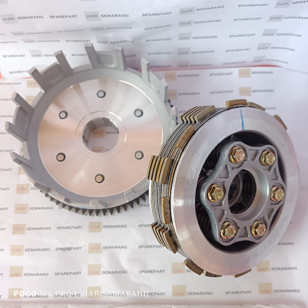 Rumah kopling set kampas kopling viar cross x 150 lubang kaki 6 SPAREPART VIAR SEMARANG -online VIAR