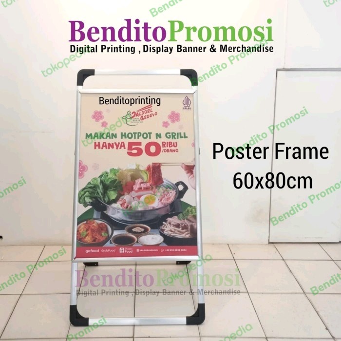 

SIGN BOARD FRAME 60X80CM 1, POSTER FRAME ALUMINIUM, STANDING POSTER