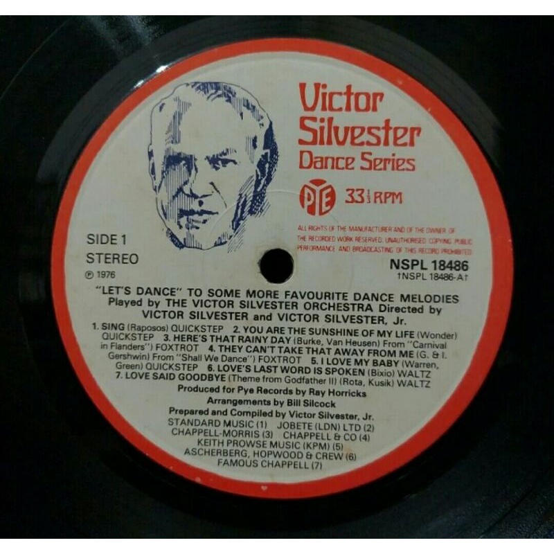 Vinyl Piringan Hitam 12&quot; Victor Silvester Dance Series