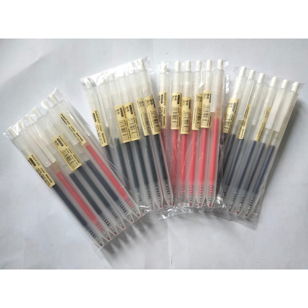 6pcs Pen Pena Pulpen Gel Cetek Cetekan OSM-ST0094