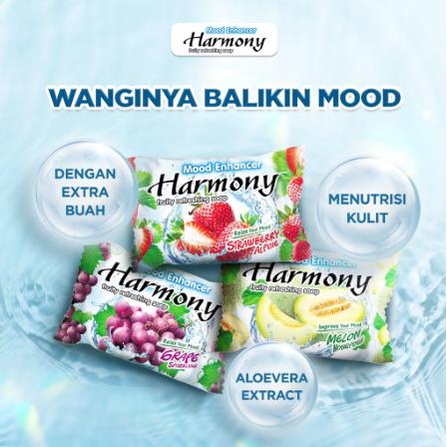 ^ KYRA ^ Harmony Sabun Mandi Batang Fruit Soap Wangi Buah Buahan Harmoni - Netto 70 gr