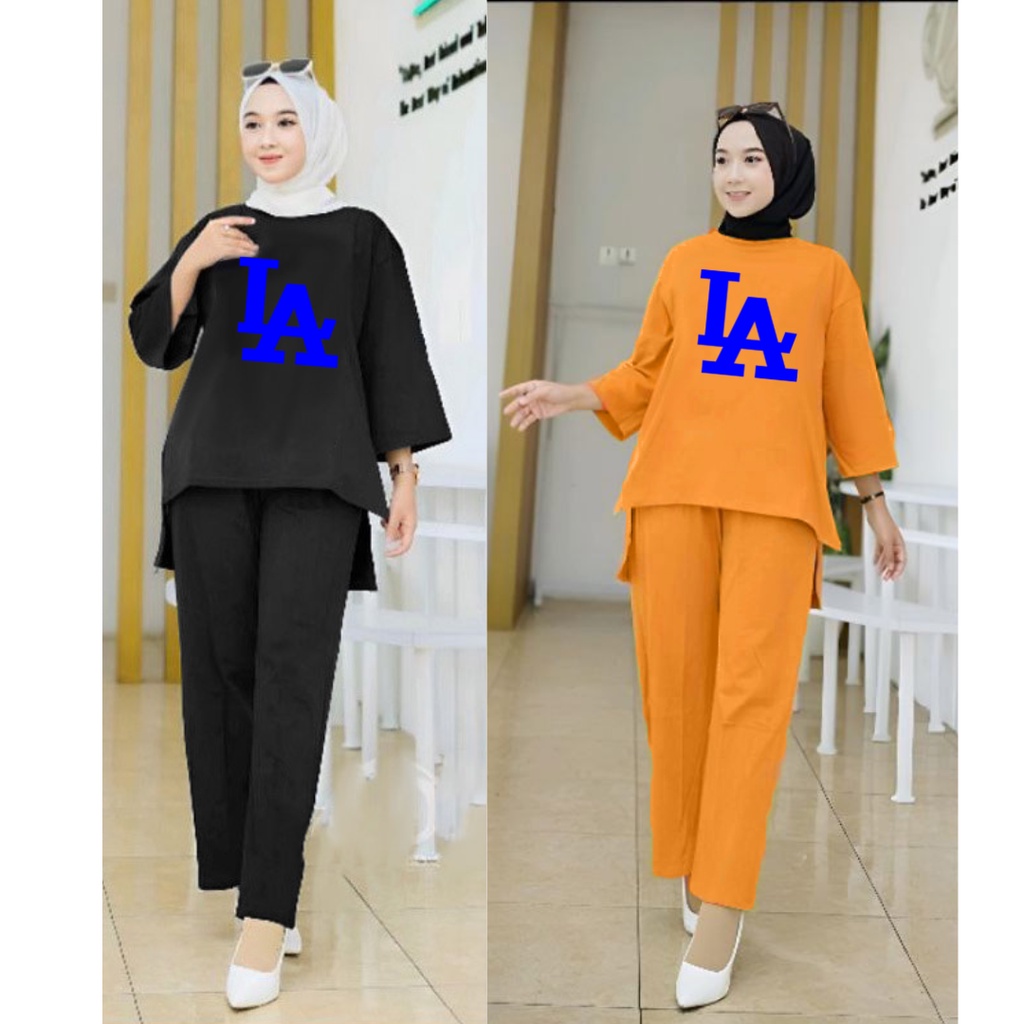 Setelan Tunik Muslim LA/ Blouse Wanita