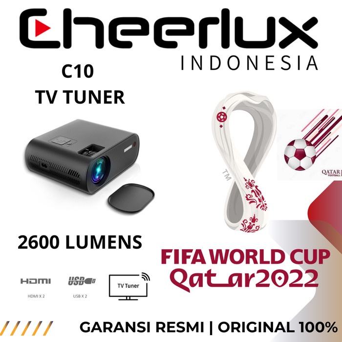 PROYEKTOR CHEERLUX C10 TV TUNER PROJECTOR CHEERLUX C10 2600 LUMENS