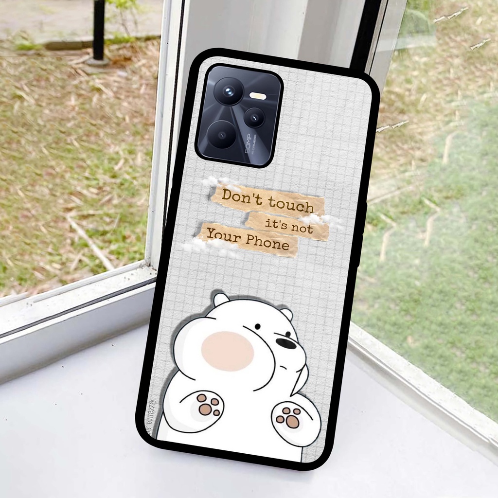 (SV79) Case Kilau Realme C35 | C35 | Casing Hp Realme | Pelindung Smartphone | Motif Bear