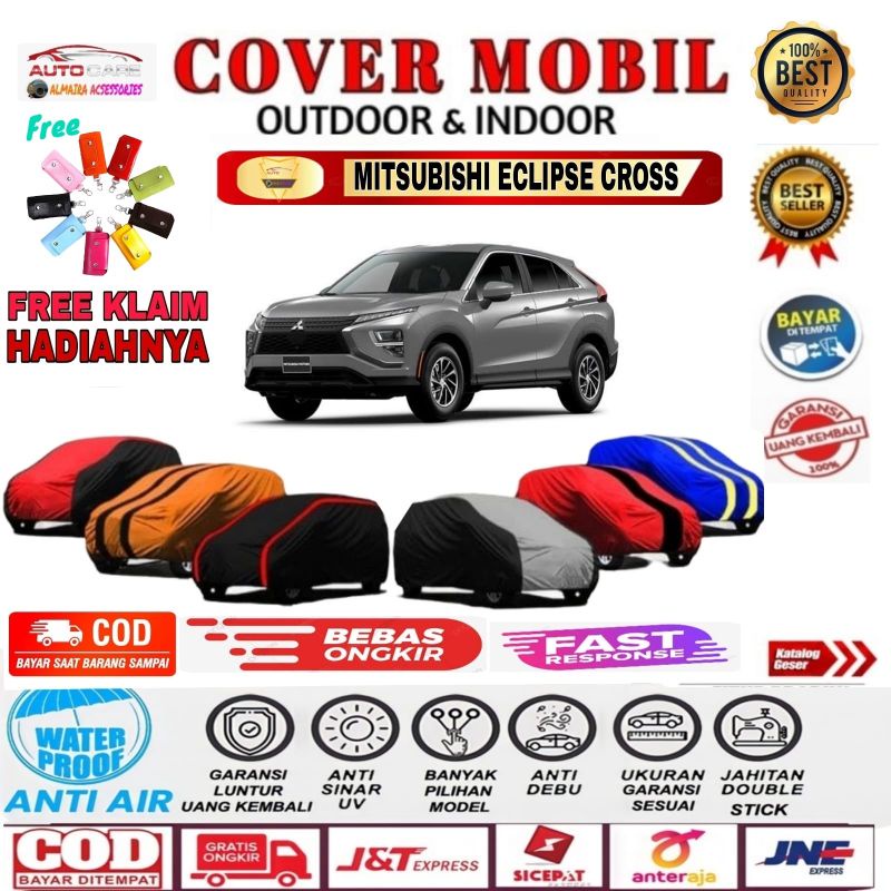Cover Mobil Sarung Mobil Mitsubishi Eclipse Cross Selimut Mantel Mobil Mitsubishi ECLIPSE CROSS MANTROL TUTUPAN MOBIL OUTDOOR INDOOR.