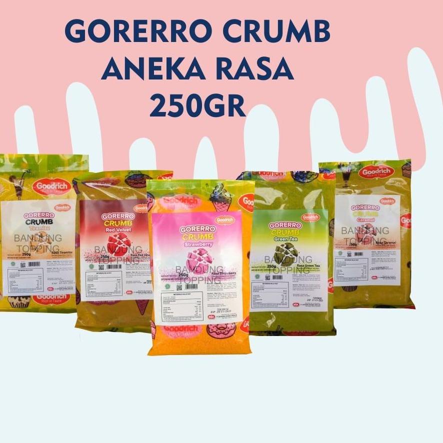 

Pasti Laris Goodrich Gorerro Crumb Aneka Rasa 250gr / Remahan Biskuit~