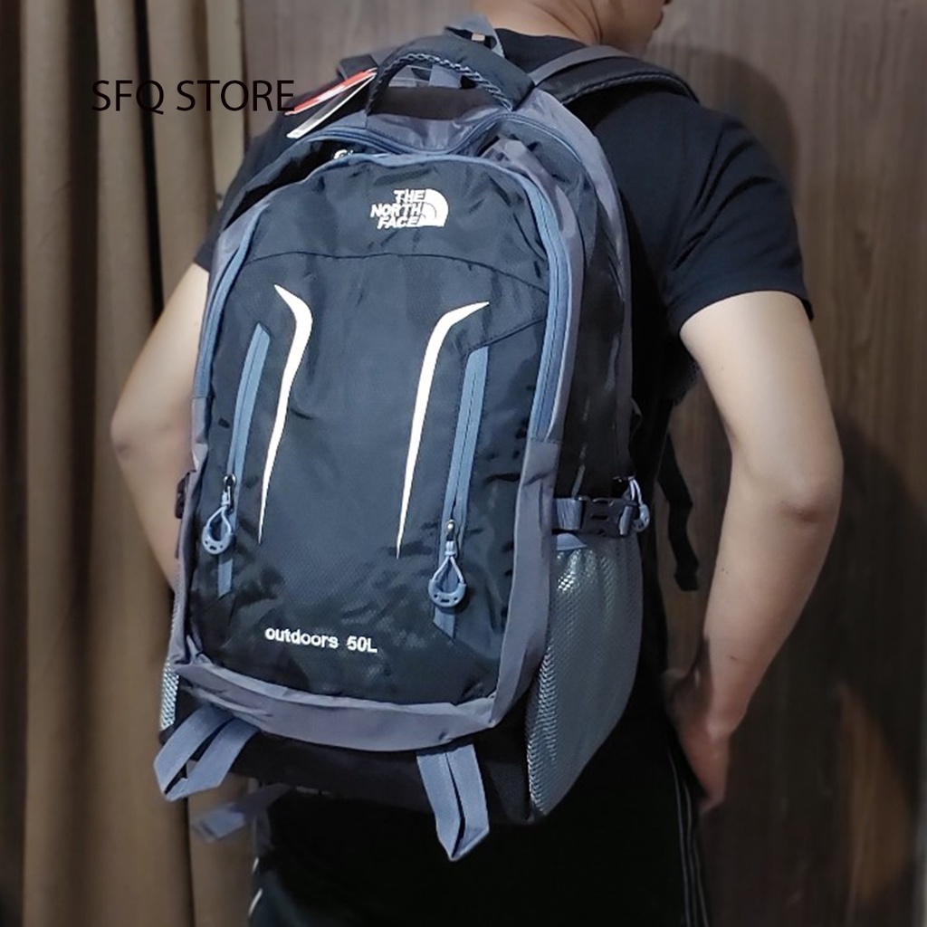 Tas Ransel Hiking TNF 50 L Tas Travelling Outdoor Impor Jumbo