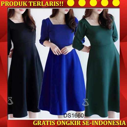 Baju Dress Natal Terbaru 2022 2023 Model Kekinian Trendy Dress Brukat Mewah Pesta Lapis Furing Hari 