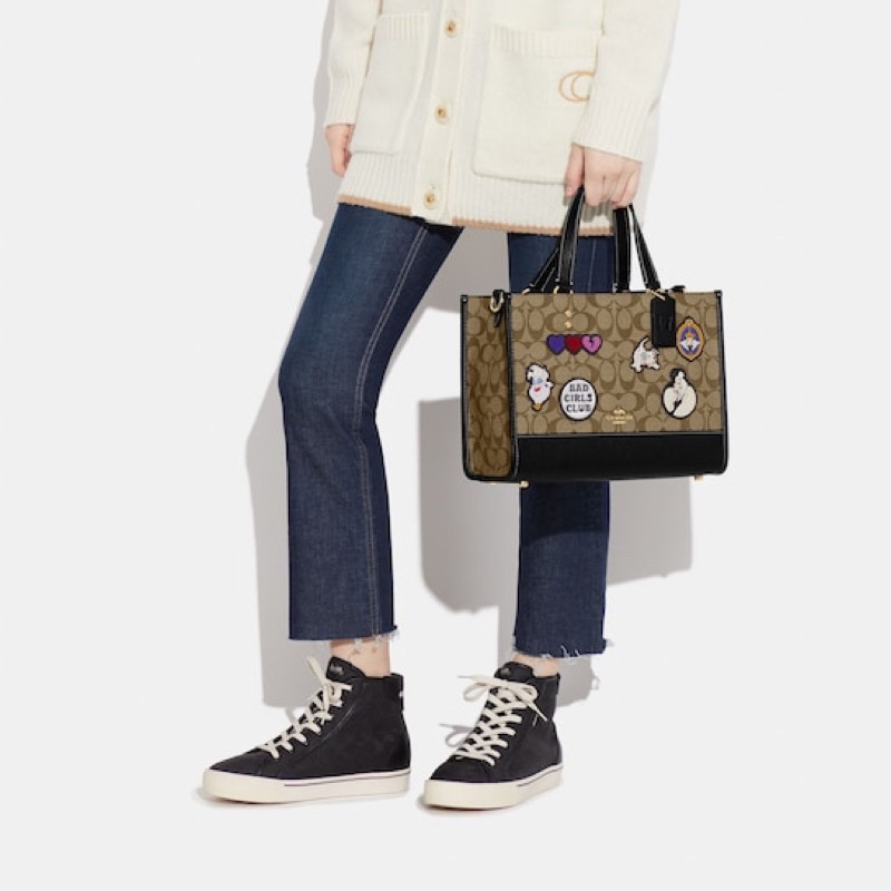 Coach Disney X Coach Dempsey Caryall In Signature Canvas With Patches (CC873)