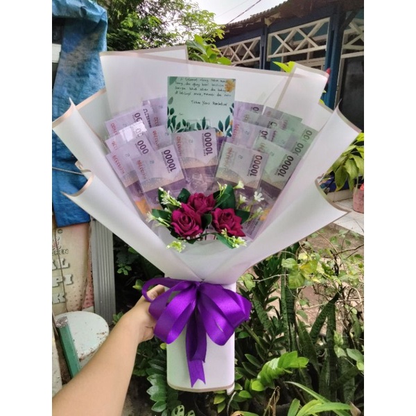 

buket uang asli medium 20lbr