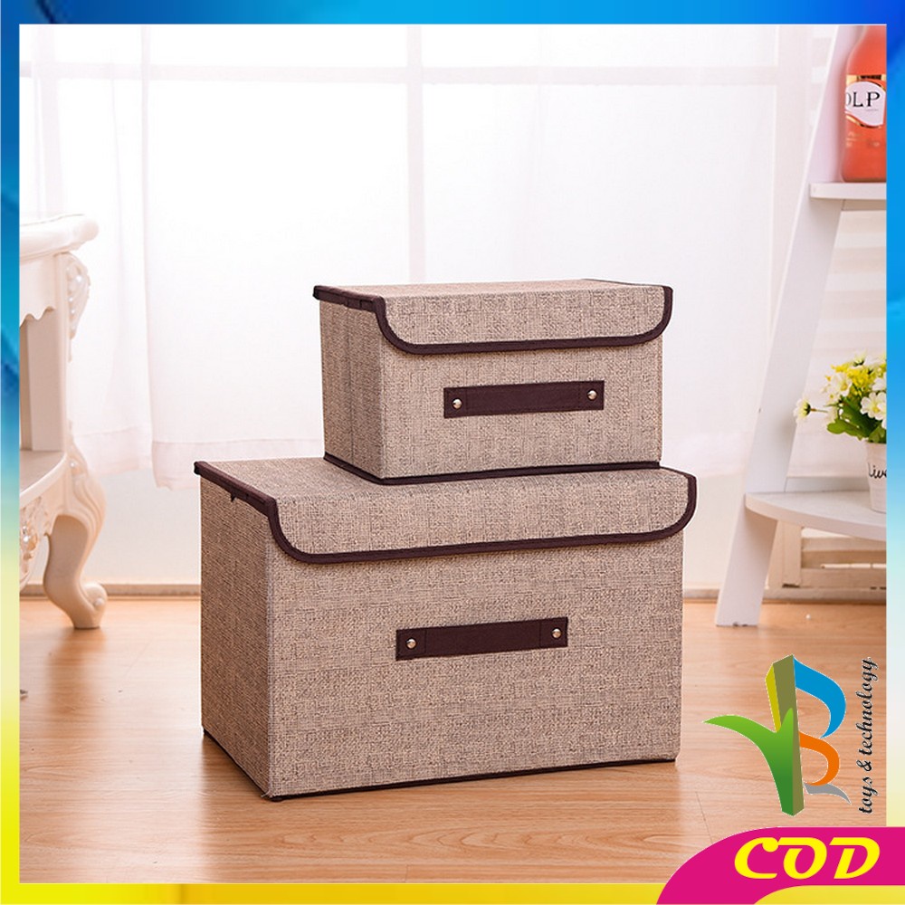 RB-C484 Storage Box 2in1 / Tempat Penyimpanan Serbaguna / Box Organizer Baju Kotak Mainan Anak Portable