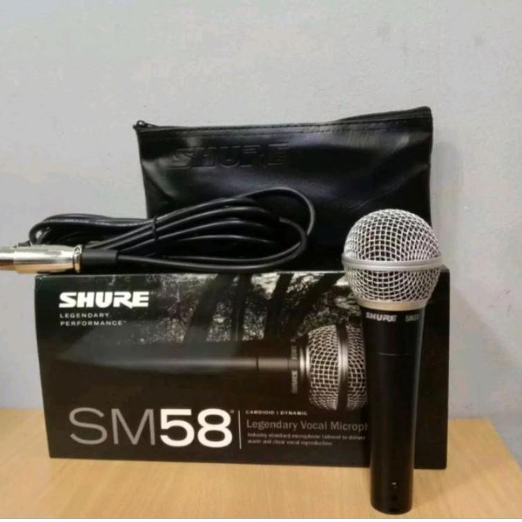 [KODE PRODUK SQLH04692] MICROPHONE SHURE SM58 MIKROFON SHURE SM-58 MIC KABEL SM58 VOCAL DYNAMIC MIK 