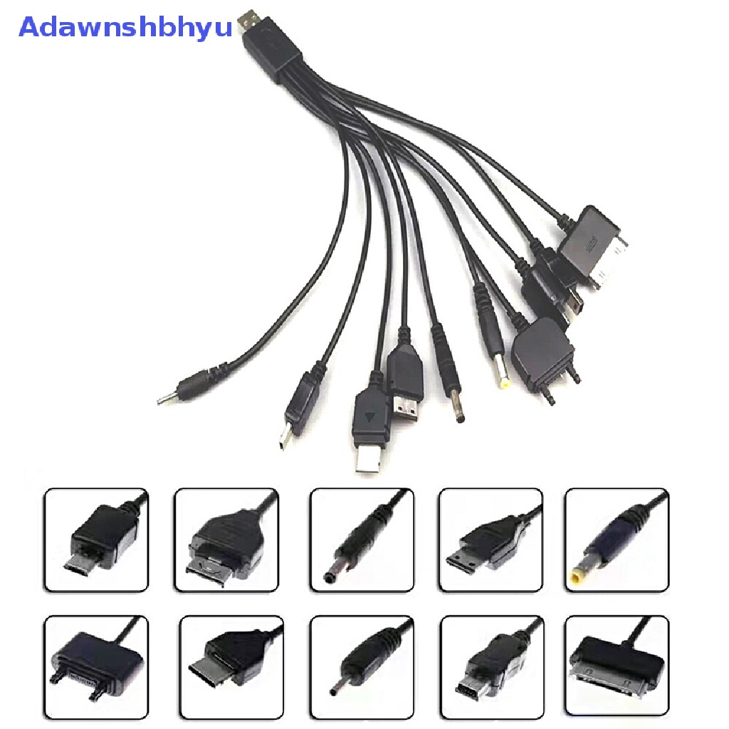 Adhyu Kabel USB Charger 10in1 al Untuk Motorola Samsung LG Kabel Data ID