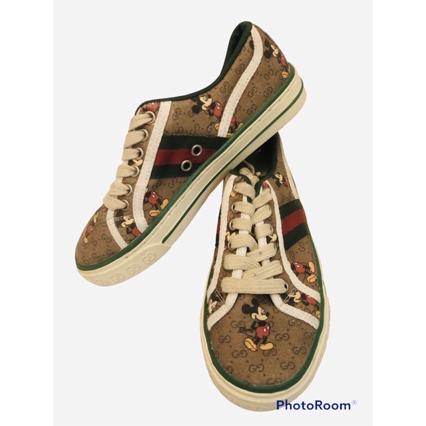 Sepatu tenis Gucci Mickey No.37 (preloved)