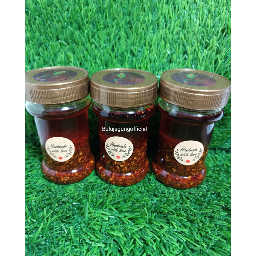 Chili Oil Kemasan 150 ml Sambal Homemade Halal By Bulujagungofficial