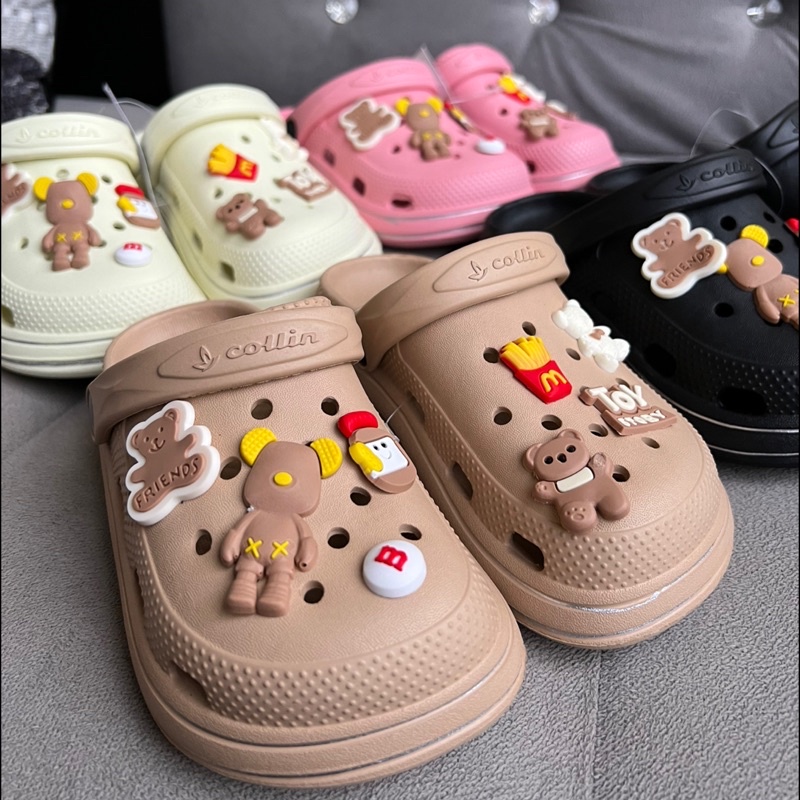 (Size 24-35) SANDAL BAIM WEDGES ANAK MOTIF BONEKA