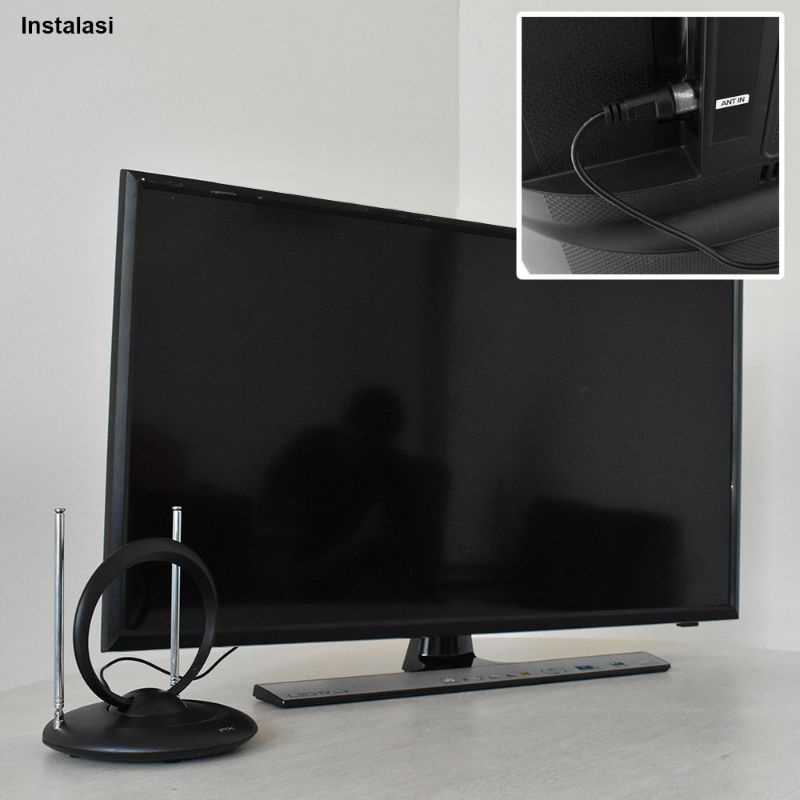 Antena TV PX IA-200N Indoor Antena Digital Analog + Kabel Mandiri Jaya Elektronik
