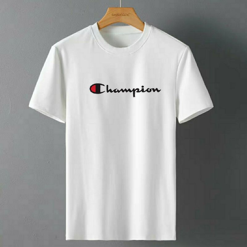 KAOS PRIA DISTRO CHEMPION ATASAN PRIA COTTON COMBED LENGAN PENDEK