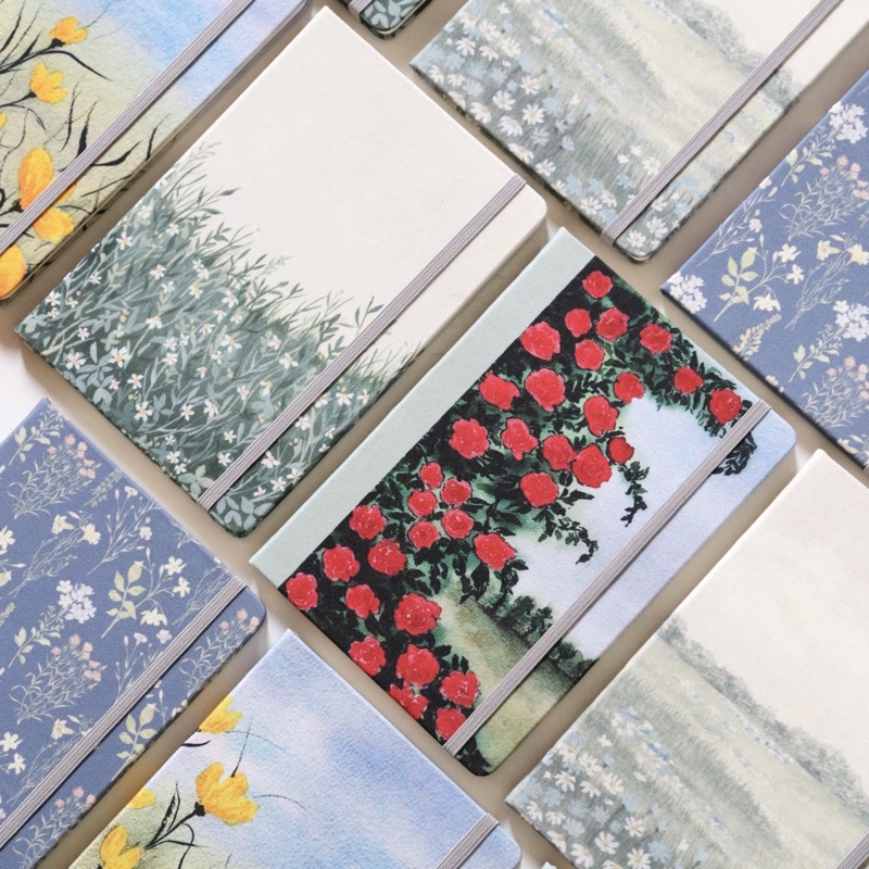 

In The Meadow - Canvas Cover Notebook