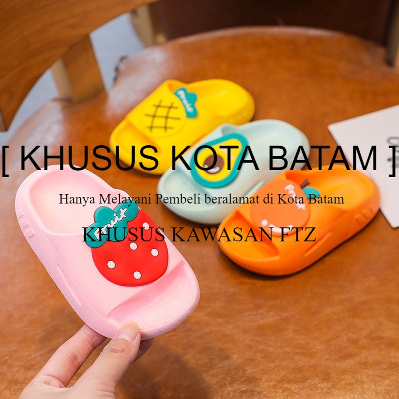 [ KHUSUS KOTA BATAM ] DDMgalery - Sandal Buah Sendal Anak Bayi Cute Unisex Sepatu Anak Import [ SA03