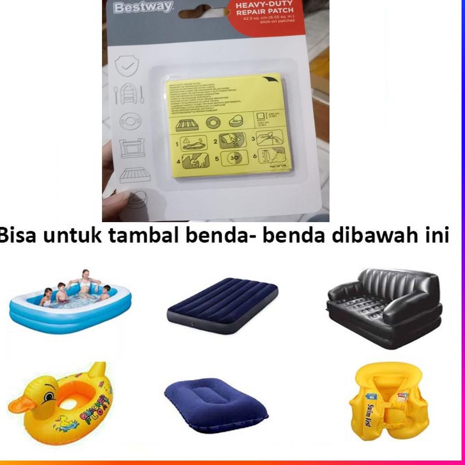 

[G-J7J] ➸] Bestway - Lem Tambal Ban Kolam Plastik Renang Anak Repair Kit Repair Kit / Lem Tambal Bestway Kasur-banyak diminati