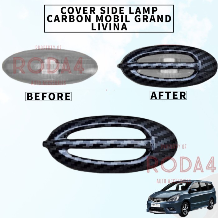 Ring Side Lamp Mobil All New Grand Livina Cover Side Lamp Carbon