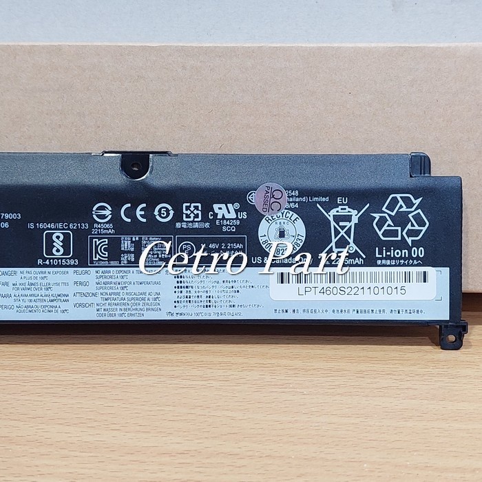 Baterai Batre Laptop LEN ThinkPad T460S Series 01AV406 00HW025 -Pendek