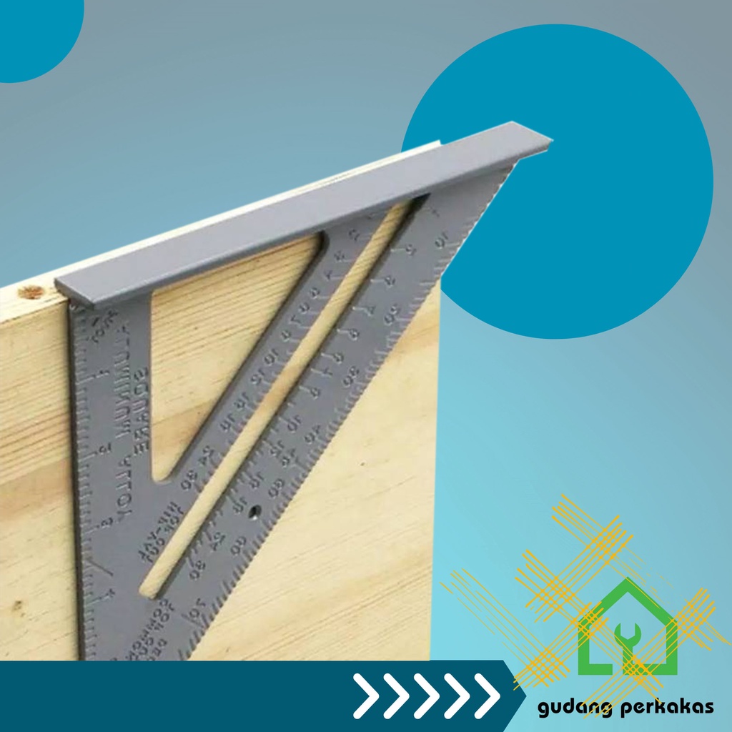 

Penggaris Siku Mistar Triangle Ruler Aluminium