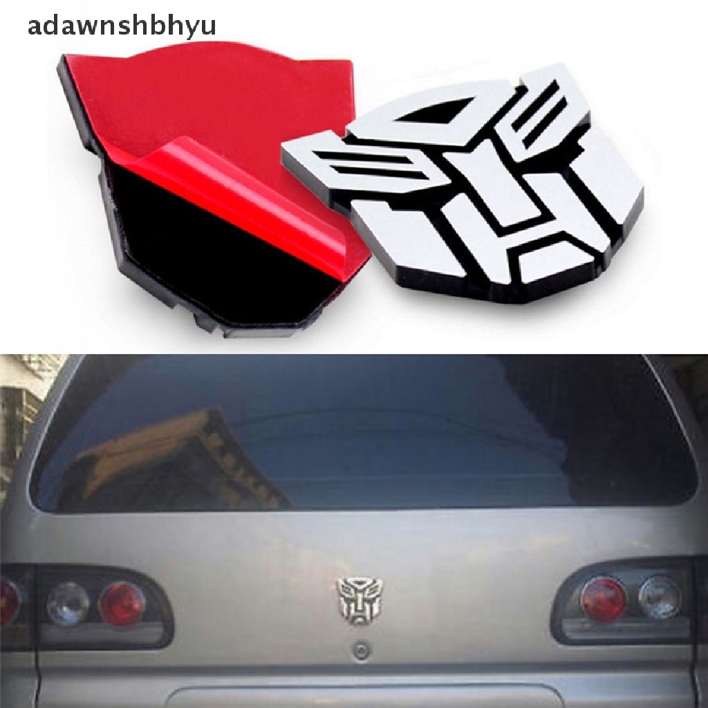 Adawnshbhyu 3D Logo Pelindung Autobot Transformers Emblem Badge Graphics Decal Stiker Mobil ID