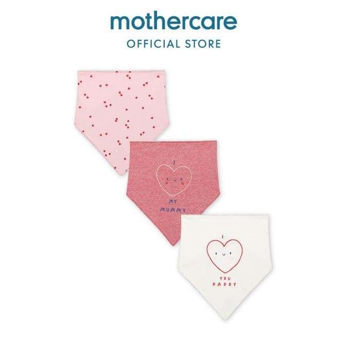 mummy and daddy heart bibs - 3 pack