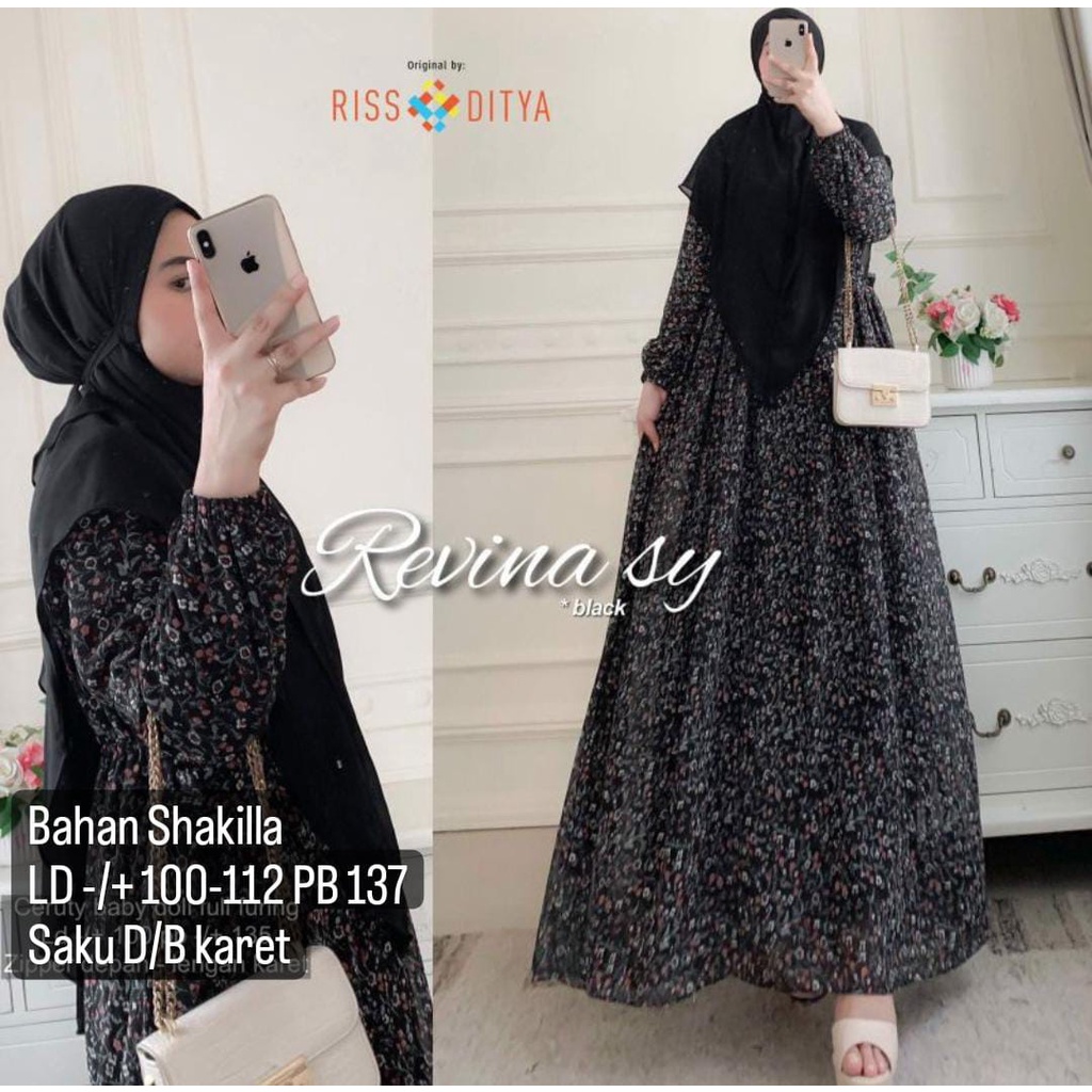 REVINA SYAR'I | GAMIS HIJAB BERGO FULL CERUTY