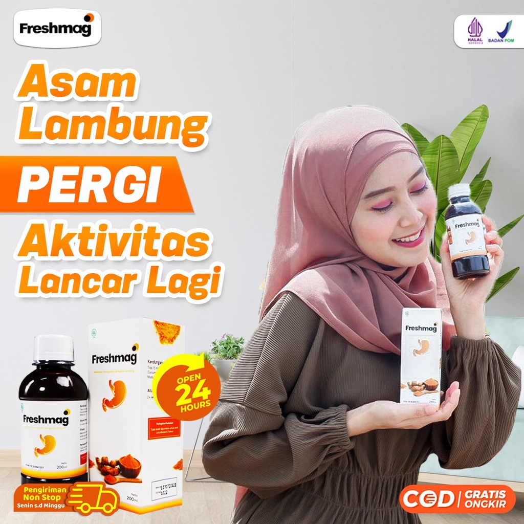 Freshmag Paket 2 botol - Freshmaag Madu Herbal Atasi Asam Lambung  Gerd  Maag Kronis